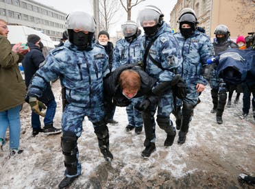 توقيفات خلال احتجاجات الأحد الماضي في موسكو