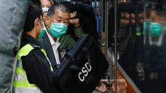 Arrested pro-democracy Hong Kong newspaper owner Jimmy Lai returns to court 