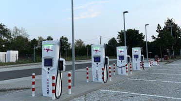 An Ionity electric vehicle charging station is pictured on the motorway service station “Dresdner Tor Sued” near Dresden, Germany. (File photo: Reuters)
