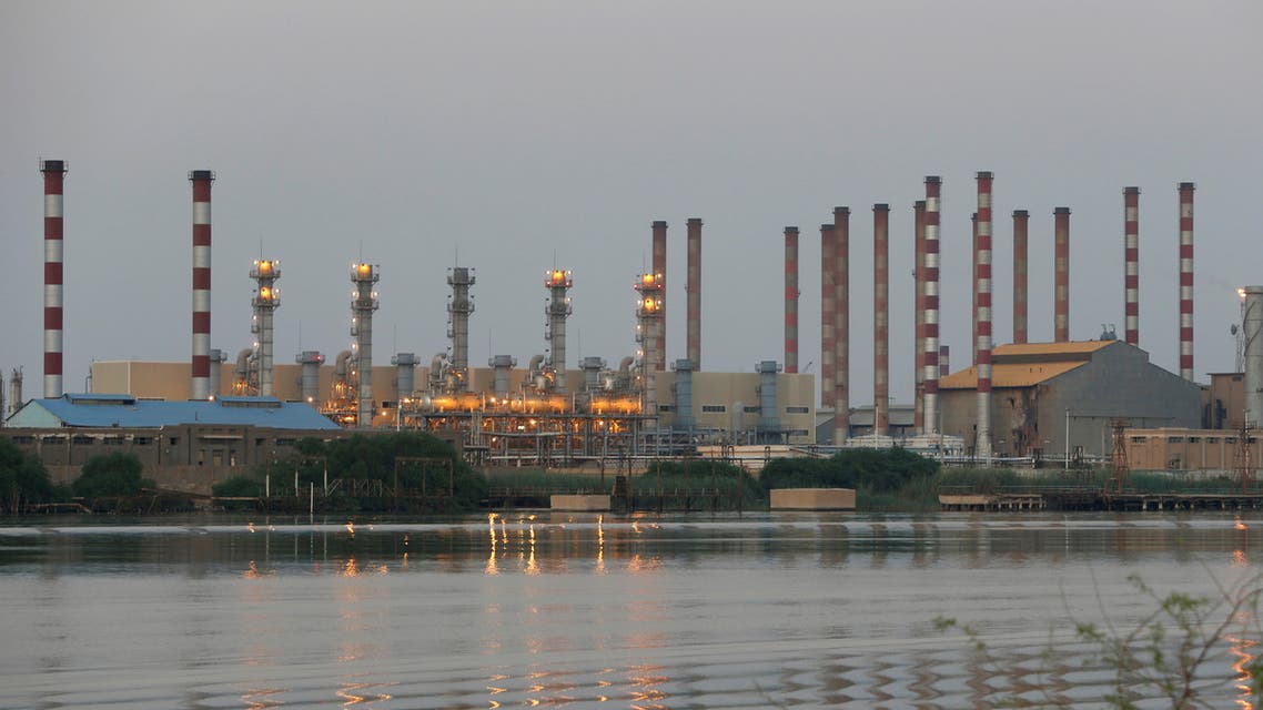 A general view of Abadan oil refinery in southwest Iran, is pictured from Iraqi side of Shatt al-Arab in Al-Faw south of Basra, Iraq September 21, 2019. REUTERS/Essam Al-Sudani