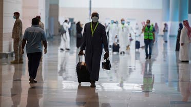 Pilgrims arrive to King Abdulaziz Airport for the Hajj pilgrimage to Mecca, in Jeddah, Saudi Arabia. (File photo: AP)