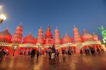 Visitors are seen at the Global Village in Dubai, United Arab Emirates, March 10, 2020. (Reuters)