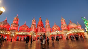 Visitors are seen at the Global Village in Dubai, United Arab Emirates, March 10, 2020. (Reuters)