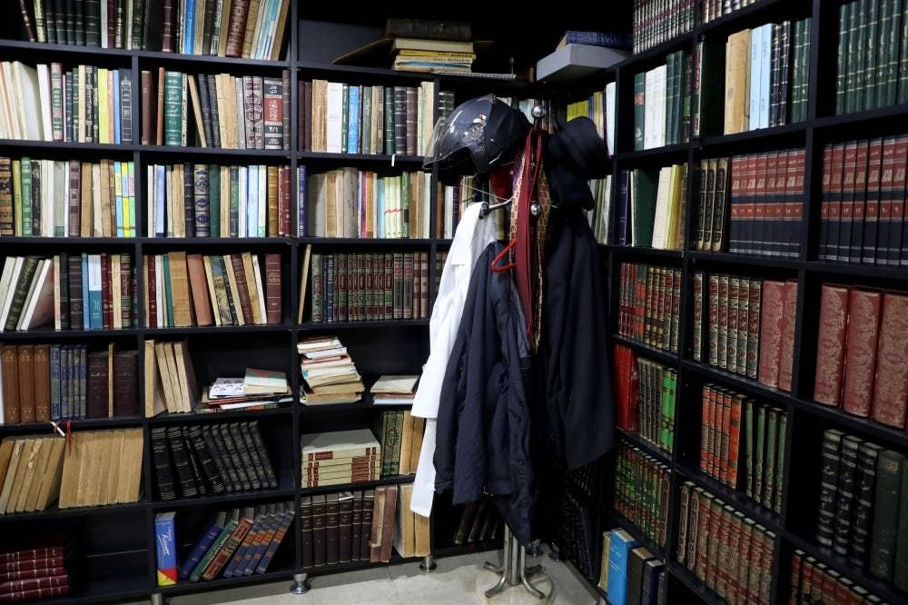 Lokman Slim's belongings in his office in Beirut. (Reuters)