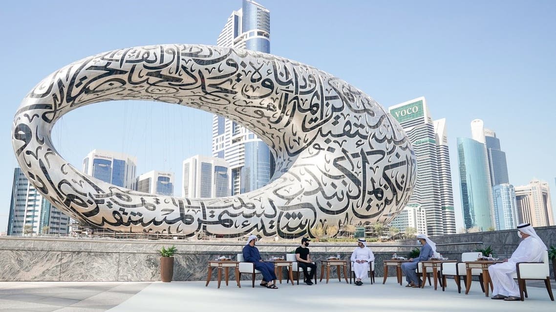 ولي عهد دبي يلتقي مؤسس تلغرام بافل دوروف