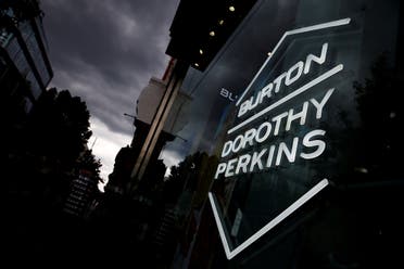 Signage can be seen outside a Burton and Dorothy Perkins store, owned by Arcadia Group, in central London, Britain. (Reuters)