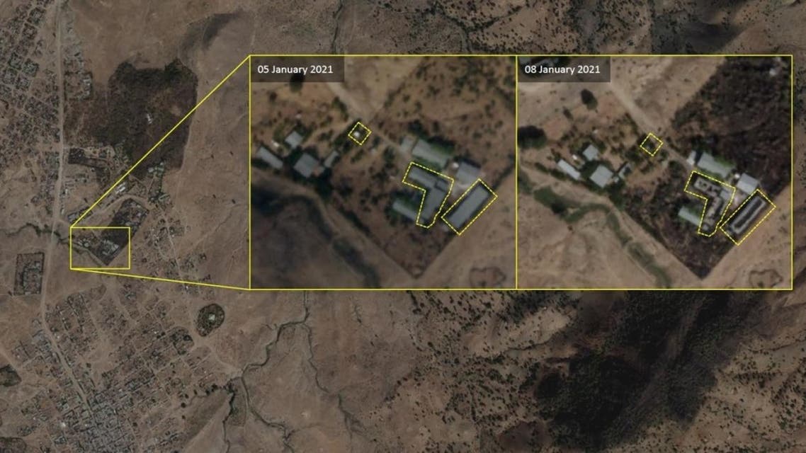 The damage was confirmed using satellite imagery depicting the two camps for Eritrean refugees, known as Hitsats and Shimelba. (Courtesy/The Norwegian Refugee Council)