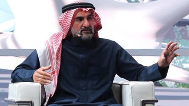 Yasir Othman Al-Rumayyan, Governor of the Saudi Public Investment Fund,  speaks during the fourth annual Future Investment Initiative in Riyadh, Saudi Arabia, on January 27, 2021. (Reuters)