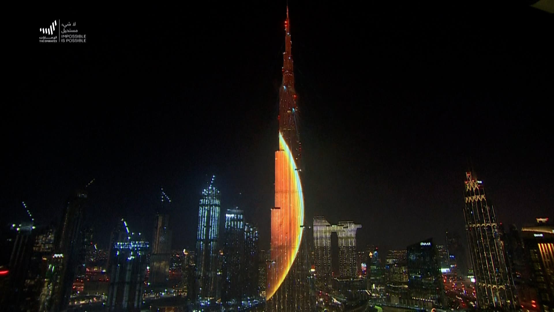 View of the Burj Khalifa as the UAE waits for its Hope probe to enter Mars' orbit. (File photo)