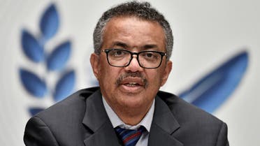World Health Organization (WHO) Director-General Tedros Adhanom Ghebreyesus attends a news conference organized by Geneva Association of United Nations Correspondents (ACANU) amid the COVID-19 outbreak, caused by the novel coronavirus, at the WHO headquarters in Geneva Switzerland July 3, 2020. (Reuters)