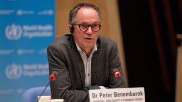 Peter Ben Embarek, WHO International Team Lead of the WHO-convened Global Study of the Origins of SARS-CoV-2 attends a news conference on the outbreak of coronavirus disease (COVID-19) in Geneva, Switzerland, February 12, 2021. Christopher Black/World Health Organization/Handout via REUTERS THIS IMAGE HAS BEEN SUPPLIED BY A THIRD PARTY. NO RESALES. NO ARCHIVES
