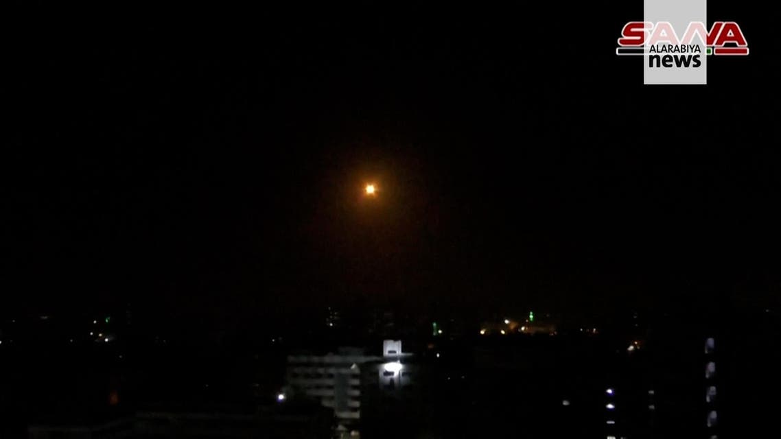 THUMBNAIL_ Syria intercepts Israeli missiles over Damascus