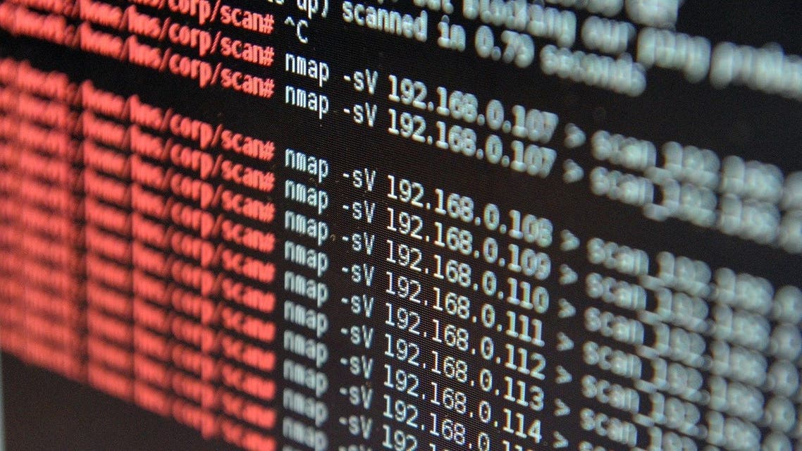This picture taken on February 4, 2016 shows a computer screen at the National engineering elite school of Bretagne-Sud cybersecurity center in Vannes, western France. (Fred Tanneau/AFP)