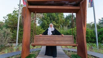 A new art installation, ‘The Swing’ by Azza Al Qubaisi, unveiled at Al Noor Island