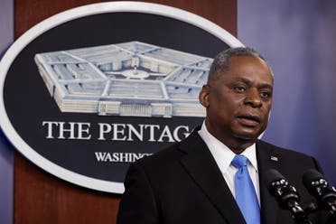 US Defense Secretary Lloyd Austin speaks to Defense Department personnel at the Pentagon, Feb. 10, 2021. (Reuters)