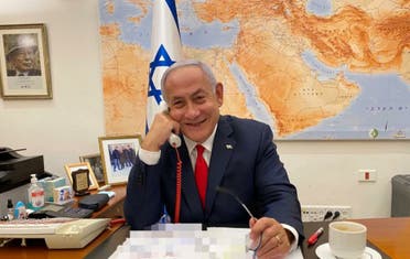 Israel’s Netanyahu holds phone call with Biden. (Photo via @netanyahu/Twitter)