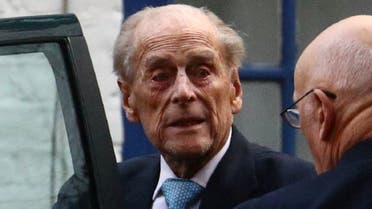 Britain’s Prince Philip enters a car as he leaves the King Edward VII's Hospital in London, Britain, on December 24, 2019. (Reuters)
