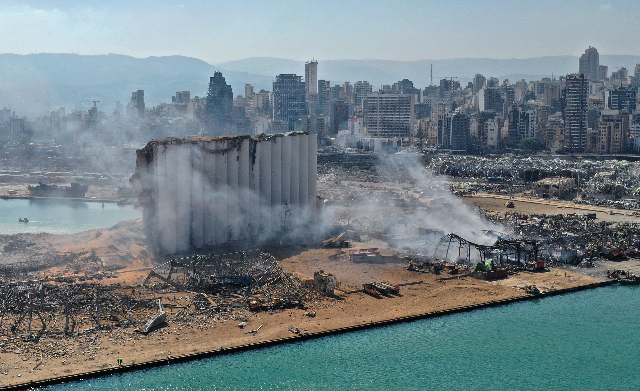 انفجار فرفأ بيروت (أرشيفية- فرانس برس)