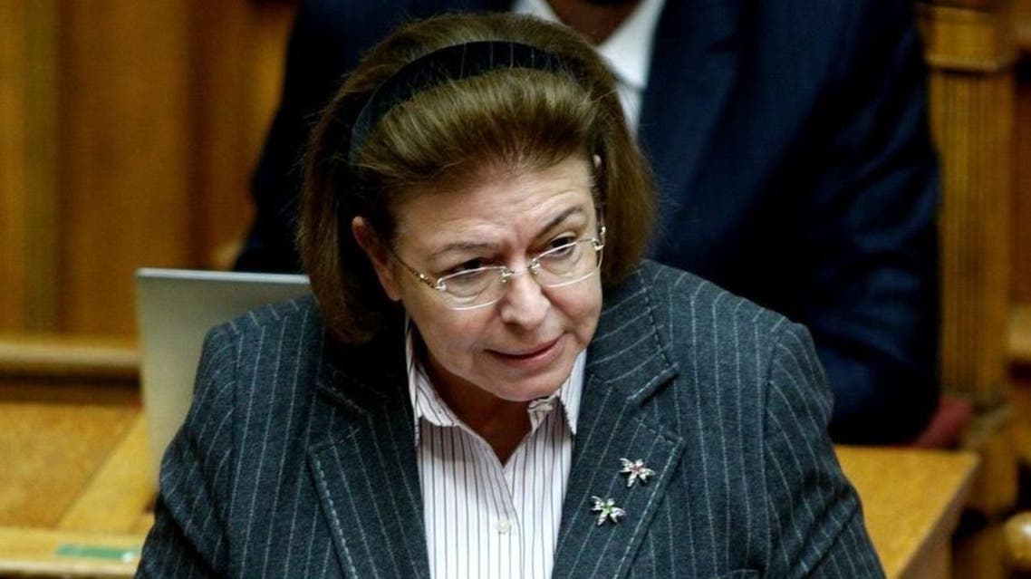 Greece's Culture Minister Lina Mendoni. (Twitter)