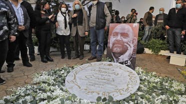 A memorial ceremony for slain prominent Lebanese activist Lokman Slim (image), in the capital Beirut's southern suburbs, on February 11, 2021.  (AFP)
