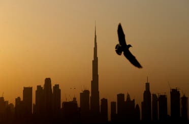 A seagull flies pass the view of city skyline and the world tallest tower, Burj Khalifa, in Dubai, United Arab Emirates. (File photo: AP)