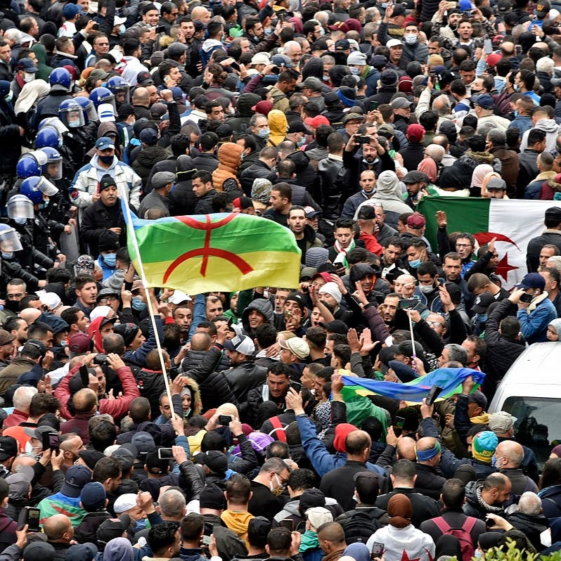 Thousands of Algerians hit streets on Hirak protest movement anniversary
