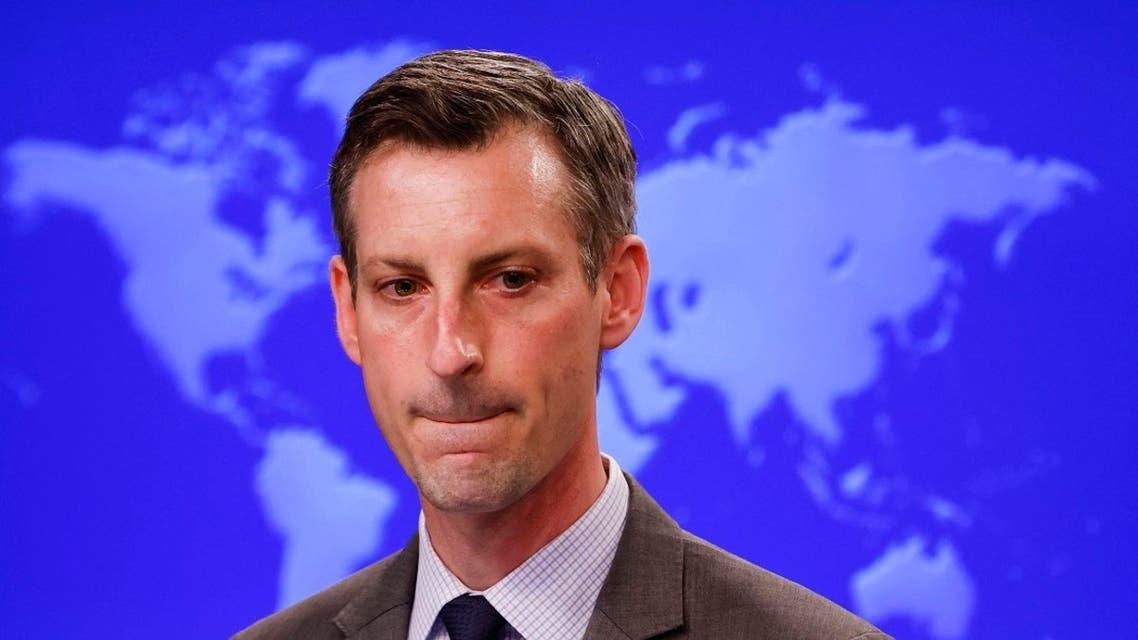 State Department Spokesman Ned Price speaks to reporters in Washington, Feb. 24, 2021. (AFP)