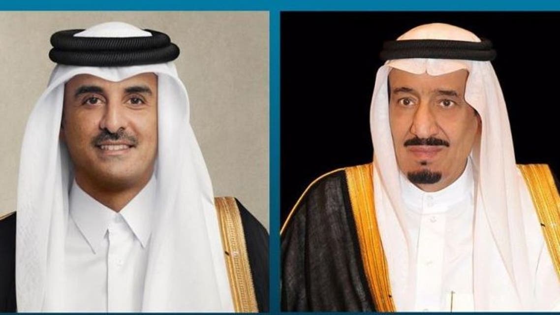 الملك سلمان وأمير قطر