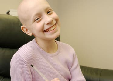 Hayley Arceneaux, a pediatric bone cancer survivor, smiles in an undated photograph during her treatment at St. Jude Children’s Research Hospital in Memphis, Tennessee, US. (Reuters)