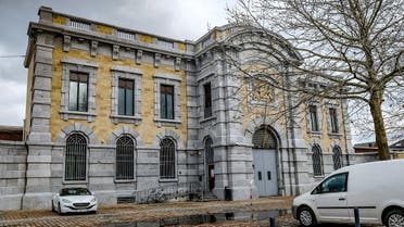 This picture shows the Namur prison, on February 19, 2021. (Bruno Fahy/Belga/AFP)
