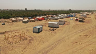 A picture shows the Jaw al-Naseem camp for internally displaced people on the outskirts of the northern city of Marib, on February 18, 2021 in the Saudi-backed Yemeni government's last northern bastion. Until early last year, life in Marib city was relatively peaceful despite the Yemen's civil war that erupted in 2014. The United Nations warned last week of a potential humanitarian disaster if the fight for Marib continues, saying it has put millions of civilians at risk. More than 3.3 million have been displaced across the country, making them vulnerable to outbreaks of cholera, malaria and dengue fever due to lack of proper sanitation and healthcare.