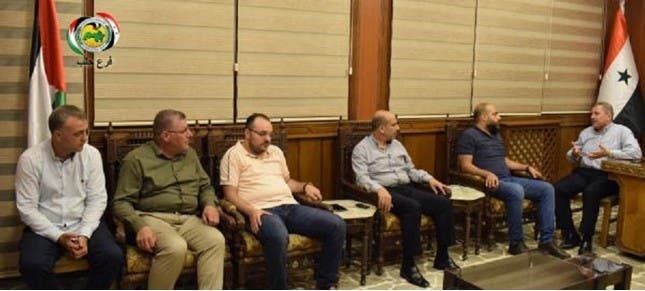 رئيس فرع حزب البعث في محافظة حلب فاضل نجار مع العاملي