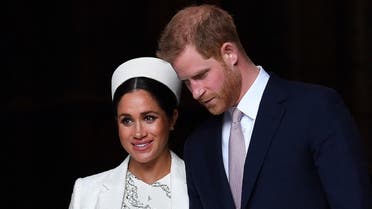Britain's Prince Harry and Meghan, Duchess of Sussex at Westminster Abbey. (File Photo: AFP) 