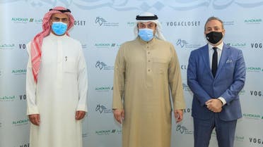 L-R Faisal Al Jedaie (CEO, Arabian Centres Co.), Fawaz Abdulaziz Alhokair (Chairman, Alhokair and Arabian Centres Co.), Marwan Moukarzel (CEO, Alhokair). (Supplied)