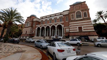 Cars are parked outside the Central Bank of Libya in Tripoli, Libya November 14, 2017. REUTERS/Ismail Zitouny