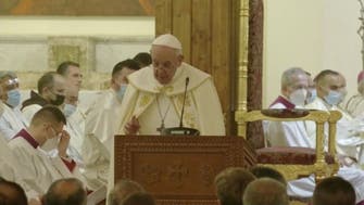 Pope Francis holds first public mass of Iraq trip in Baghdad's St. Joseph church