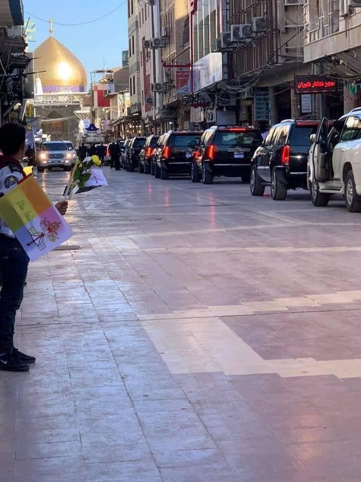موكب البابا في النجف (فرانس برس)
