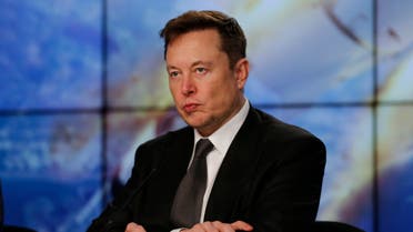 SpaceX founder and chief engineer Elon Musk reacts at a post-launch news conference to discuss the SpaceX Crew Dragon astronaut capsule in-flight abort test at the Kennedy Space Center in Cape Canaveral, Florida, U.S. January 19, 2020. (Reuters)