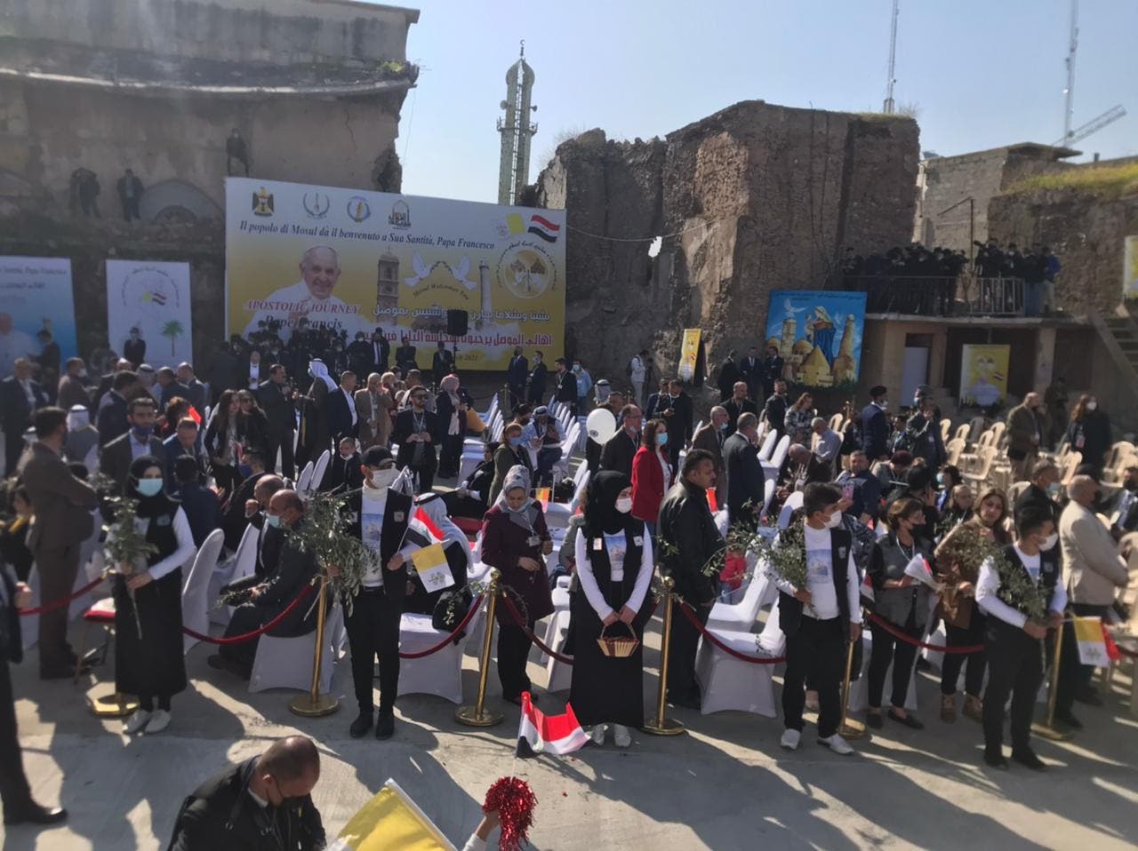 في انتظار وصول البابا