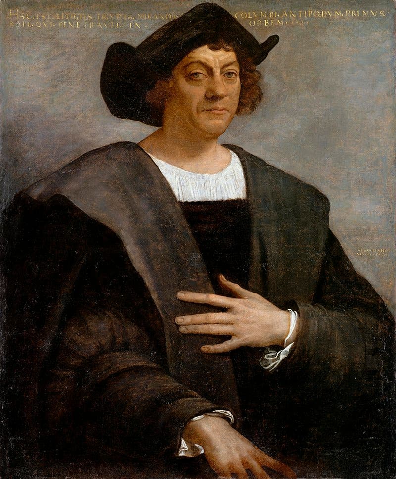 Portrait of explorer Christophe Columbus