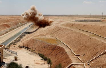 تقجير ألغام من مخلفات داعش في الرقة (أرشيفية)