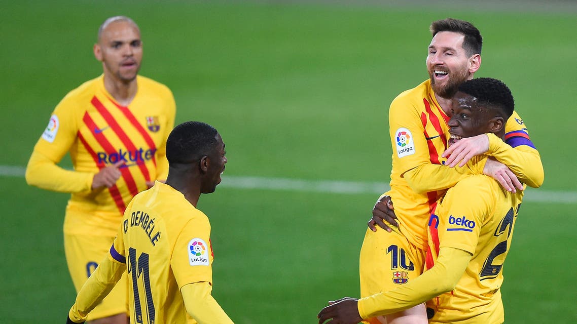 ميسي ديمبلي موريبا برشلونة