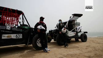 First Saudi female drivers race in rally