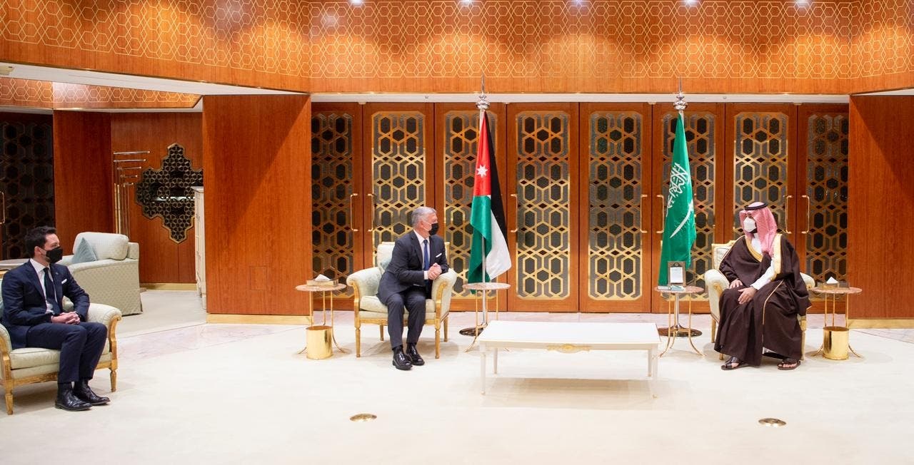 الأمير محمد بن سلمان يستقبل العاهل الأردني