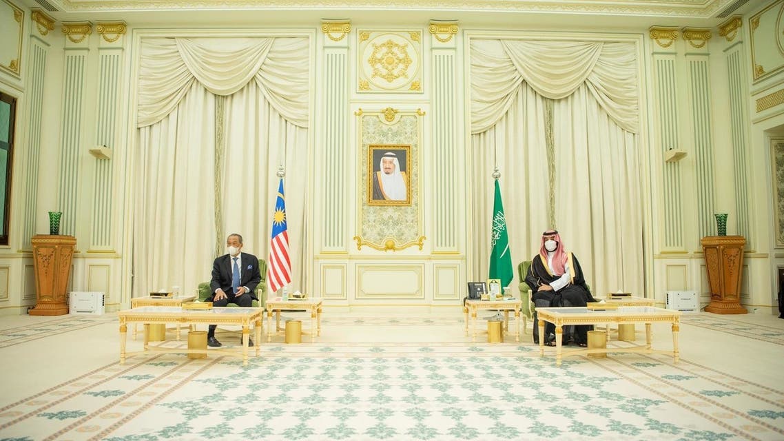 ولي العهد السعودي ورئيس وزراء ماليزيا