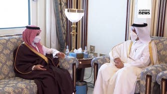 Saudi top diplomat meets Qatari Emir in Doha