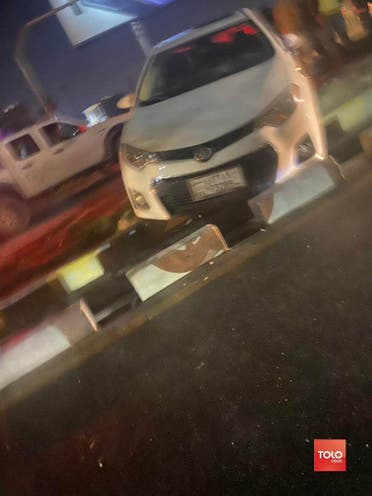 خودروی سفارت ایران که مورد تیراندای واقع شده