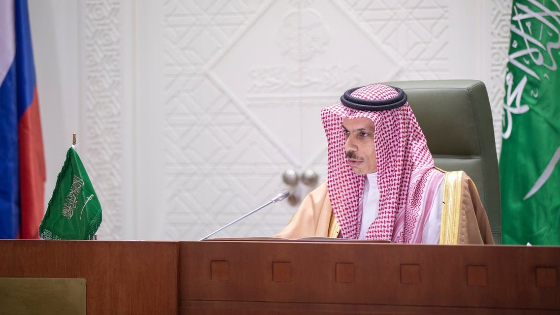 Saudi Arabia’s Foreign Minister Prince Faisal bin Farhan. (Via @KSAMOFA Twitter)