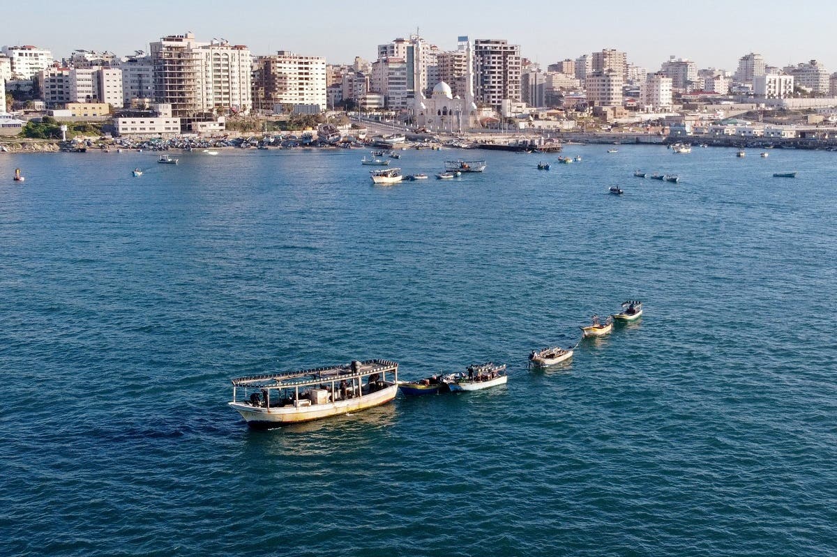 ساحل غزة على المتوسط