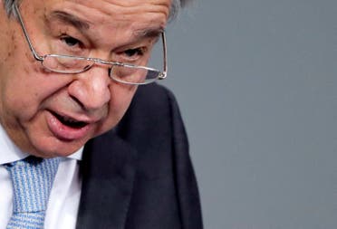 United Nations Secretary-General Antonio Guterres warned that “Afghanistan is spinning out of control” and urged all parties to do more to protect civilians. (File photo: Reuters)